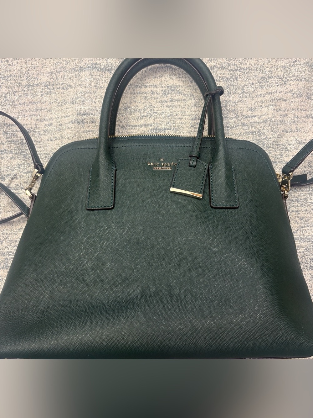 kate spade Forest Green Saffiano Leather Satchel
